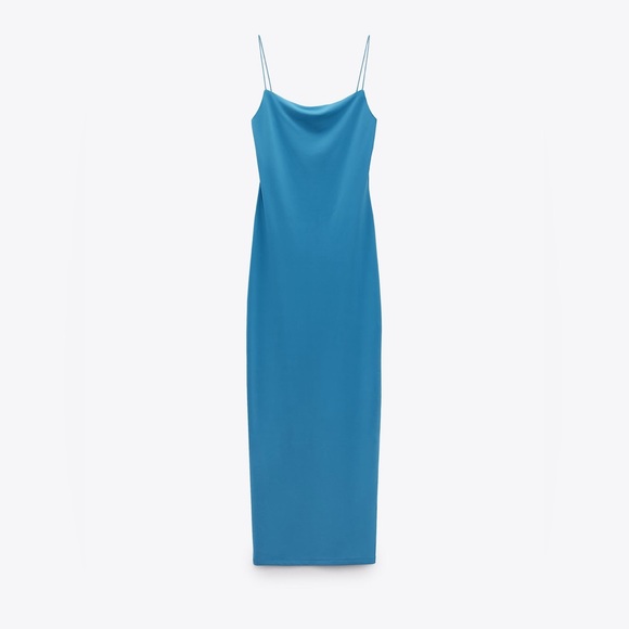 Long stretchy fitted dress ZARA - Picture 1 of 5